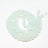 Baking Paint Glass Beads Strands DGLA-Q023-8mm-DB1-2