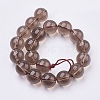 Smoky Quartz Beads Strands X-G-C076-6mm-4-2