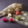 Snowflake Deco Mesh Ribbons OCOR-P010-G04-5