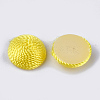 Polyester Thread Fabric Cabochons WOVE-T008-02A-02-3