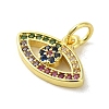 Brass Micro Pave Cubic Zirconia Charms KK-M283-15D-02-2