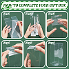 Foldable Transparent PVC Boxes CON-WH0068-28-4