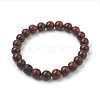 Natural Dyed Sandalwood Beads Stretch Bracelets BJEW-JB03842-01-1