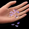 Transparent Glass Charms GLAA-YW0003-03-6