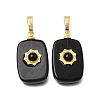 Natural Obsidian Pendants G-T151-02E-1
