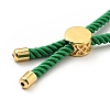 Half Finished Twisted Milan Rope Slider Bracelets FIND-G032-01G-08-5