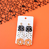Halloween BOO Word Acrylic Dangle Stud Earrings FS-WG95590-01-2