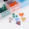 1Box 15 Color Round Glass Beads GLAA-X0011-01-4