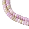 Cracked Opaque Glass Beads Strand GLAA-D306-A04-3