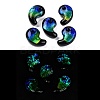 Luminous Handmade Silver Foil Lampwork Beads LAMP-F022-05F-1