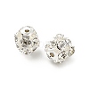 10mm Brass Rhinestone Beads X1-KK-S519-01C-S-2