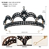 Alloy Rhinestone Hair Bands  for Woman Girls PW-WGA69DD-25-1