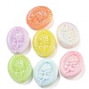 UV Plating Iridescent Acrylic Beads X-OACR-G039-19-1