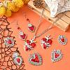 14Pcs 7 Styles Alloy Enamel Pendants FIND-SZ0003-52-5