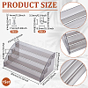 Transparent Acrylic 4 Layers Nail Polish Display Rack ODIS-UN0001-22E-3