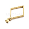304 Stainless Steel Open Back Bezel Pendants STAS-Z091-05G-01-2