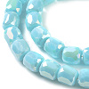 Electroplate Opaque Glass Beads GLAA-F108-10A-04-2