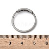 Non-Tarnish 304 Stainless Steel Moon Phase Finger Ring for Women RJEW-A006-04P-4
