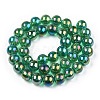 Electroplate Transparent Glass Beads Strands LS-GLAA-T032-T8mm-AB21-2