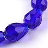 Transparent Glass Bead Strands GLAA-R024-6x8mm-01-1