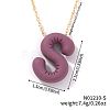 Alloy Initial Pendant Necklaces RS8745-19-1