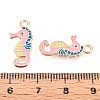 Marine Animals Alloy Enamel Pendants ENAM-T022-34C-3