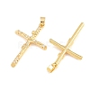 Easter Brass Micro Pave Clear Cubic Zirconia Pendants ZIRC-F148-14D-G-2