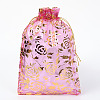 Rose Printed Organza Bags OP-R021-13x18-07-1