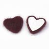 Faux Mink Fur Covered Cabochons WOVE-N006-13D-2