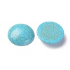 Synthetic Turquoise Cabochons TURQ-L031-035-2