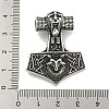 316 Surgical Stainless Steel Pendants STAS-E212-84AS-3
