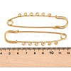 Ion Plating(IP) 304 Stainless Steel Safety Pins Brooch Findings STAS-K252-05D-G-3