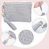 Straw Plaited Cosmetic Zipper Bags AJEW-WH20010-78A-6