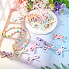 22Pcs 11 Colors Opaque Printed Acrylic Pendants MACR-TA0002-87-7