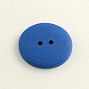 2-Hole Flat Round Wooden Buttons BUTT-Q032-62C-2