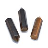 Natural Tiger Eye Pointed Beads X-G-G795-02-18-1