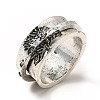 Rotatable Tree Pattern Alloy Finger Ring RJEW-F123-06AS-3