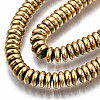 Electroplate Non-magnetic Synthetic Hematite Beads Strands X-G-T114-88B-G-3