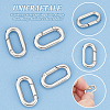 Unicraftale 4Pcs 304 Stainless Steel Spring Gate Rings STAS-UN0051-08-5