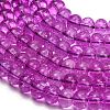 Dyed Imitation Gemstone Glass Beads Strands GL-Z001-03B-06-2