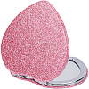 1Pc ABS & Glass Mirror Portable Makeup Folding Mirror AJEW-SP0001-60B-1