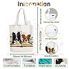 Canvas Women's Tote Bags ABAG-WH0057-007-2