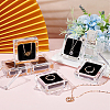 Transparent Plastic Jewelry Display Stands ODIS-WH0029-36-5