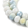 Electroplate Glass Beads Strands LAMP-S068-02O-3