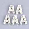Handmade ABS Plastic Imitation Pearl Woven Beads FIND-T039-18-2