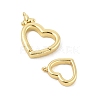 Brass Spring Gate Rings KK-P299-08G-2