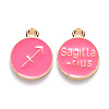 Alloy Enamel Pendants X-ENAM-S124-01B-03F-1