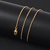 Ion Plating(IP) 304 Stainless Steel Necklaces NJEW-E080-11G-4