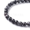 Natural Larvikite Beads Stretch Bracelets BJEW-F380-01-A14-2