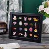 Desktop Wood Medal Badge Display Frame Cases ODIS-WH0331-16-4